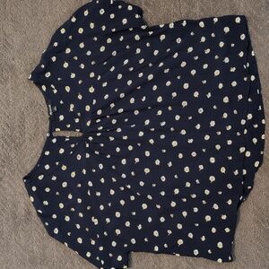 Madewell rhyme top in daisy dots